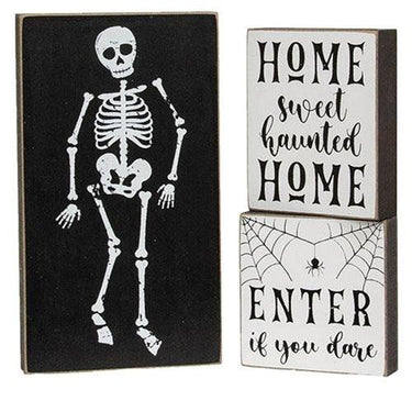 3 Set Enter If You Dare Blocks - The Fox Decor